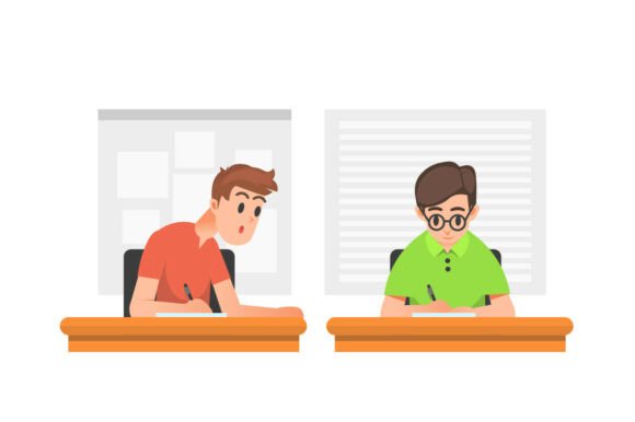 Cheating During an Exam: A Visual Narrative