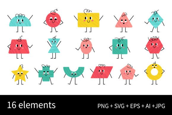 Cute Geometric Shapes with Face Set: A Practical Evaluation