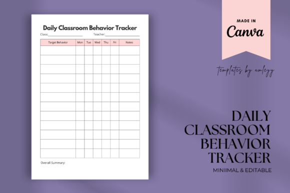 Daily Classroom Behavior Tracker: A Practical Guide for Educators