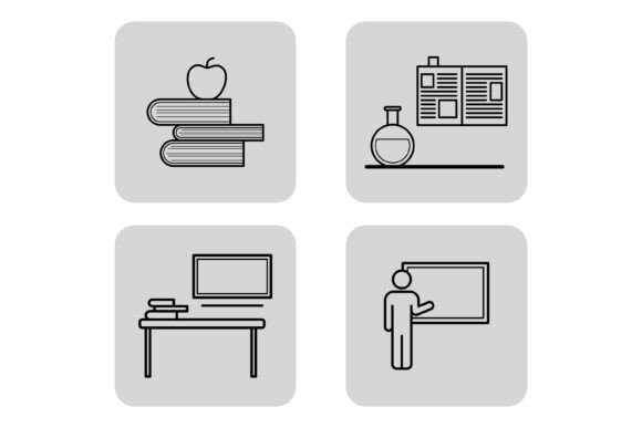 Educational Icon Set of Learning: Visualizing Knowledge for Modern Creators