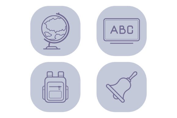 Educational Icons Collection of Learning