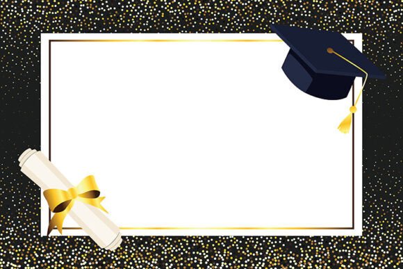 Gold Glitter Graduation Frame: A Strategic Asset for Professional Design